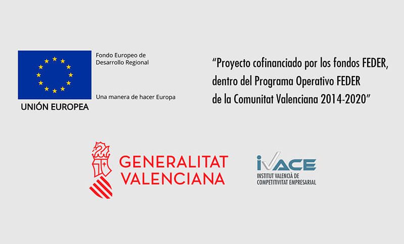 Proyecto cofinanciado por IVACE y UE – Comunitat Valenciana 2014-2020
